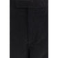 Black Cotton Chino Pants