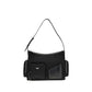 Black Fabric Shoulder Bag