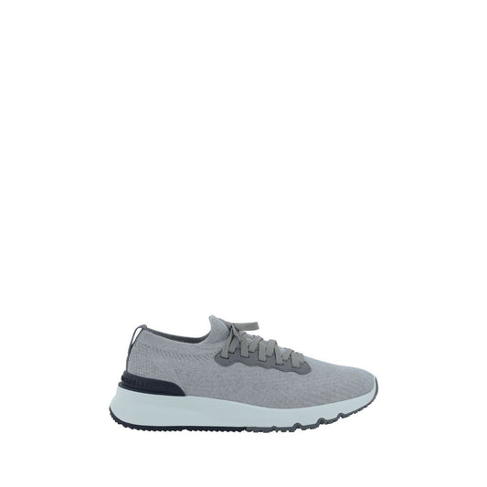 Gray Rubber Low Top Sneakers