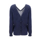 Blue Cashmere Cardigan