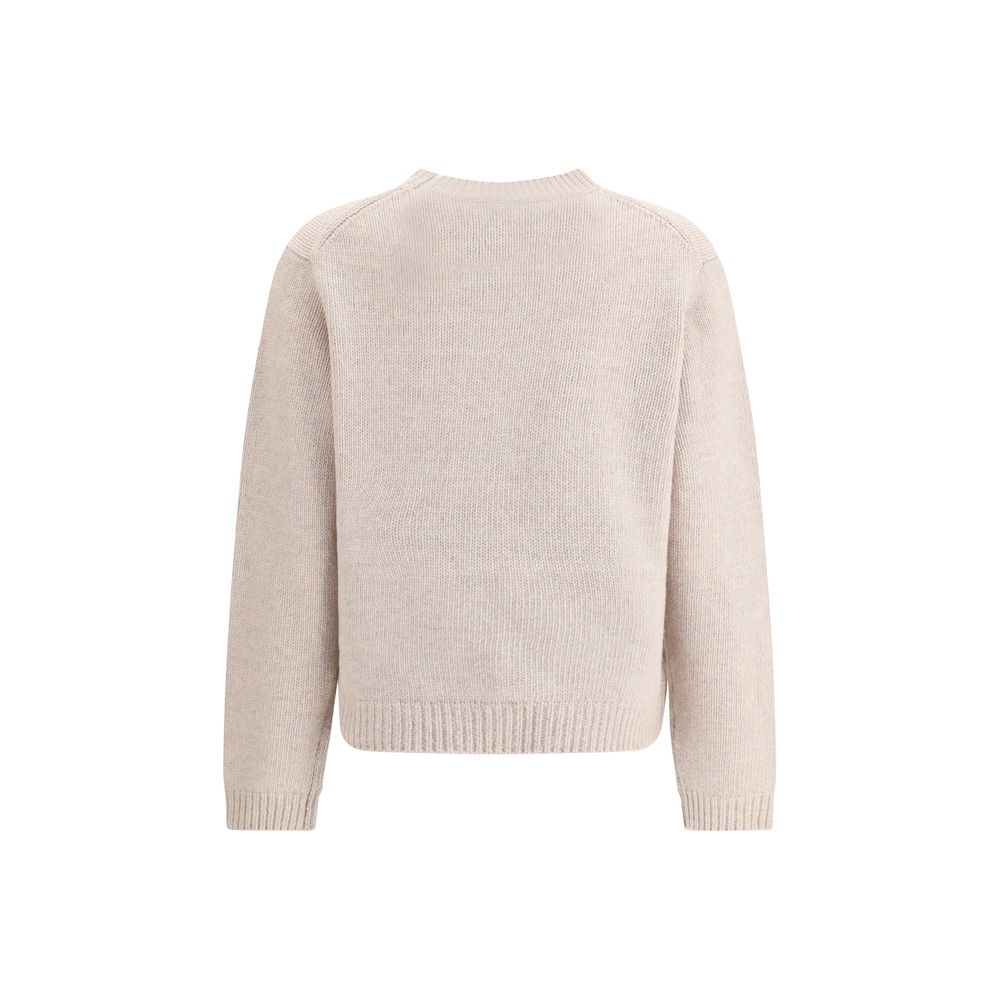 Cream Merino Wool Sweatshirt
