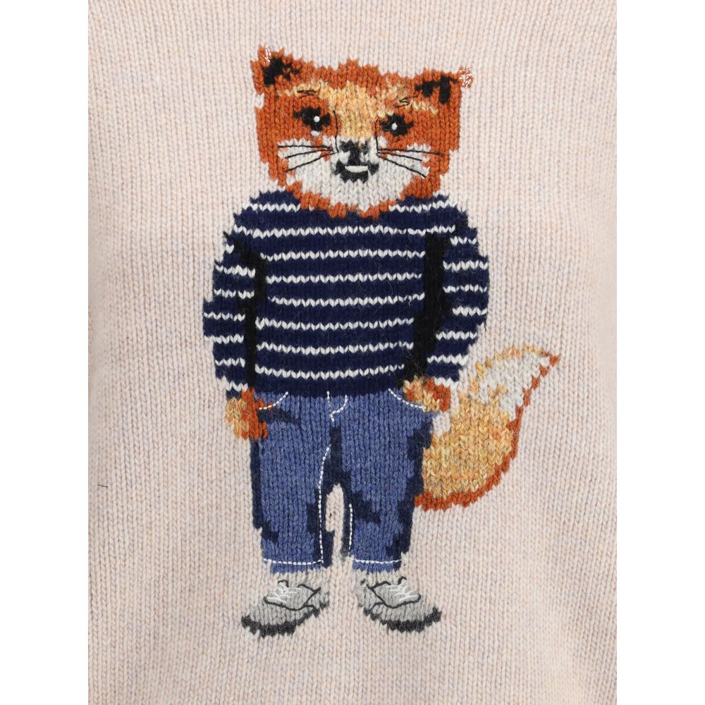 Cream Merino Wool Sweatshirt