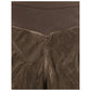Brown Viscose Casual Pants