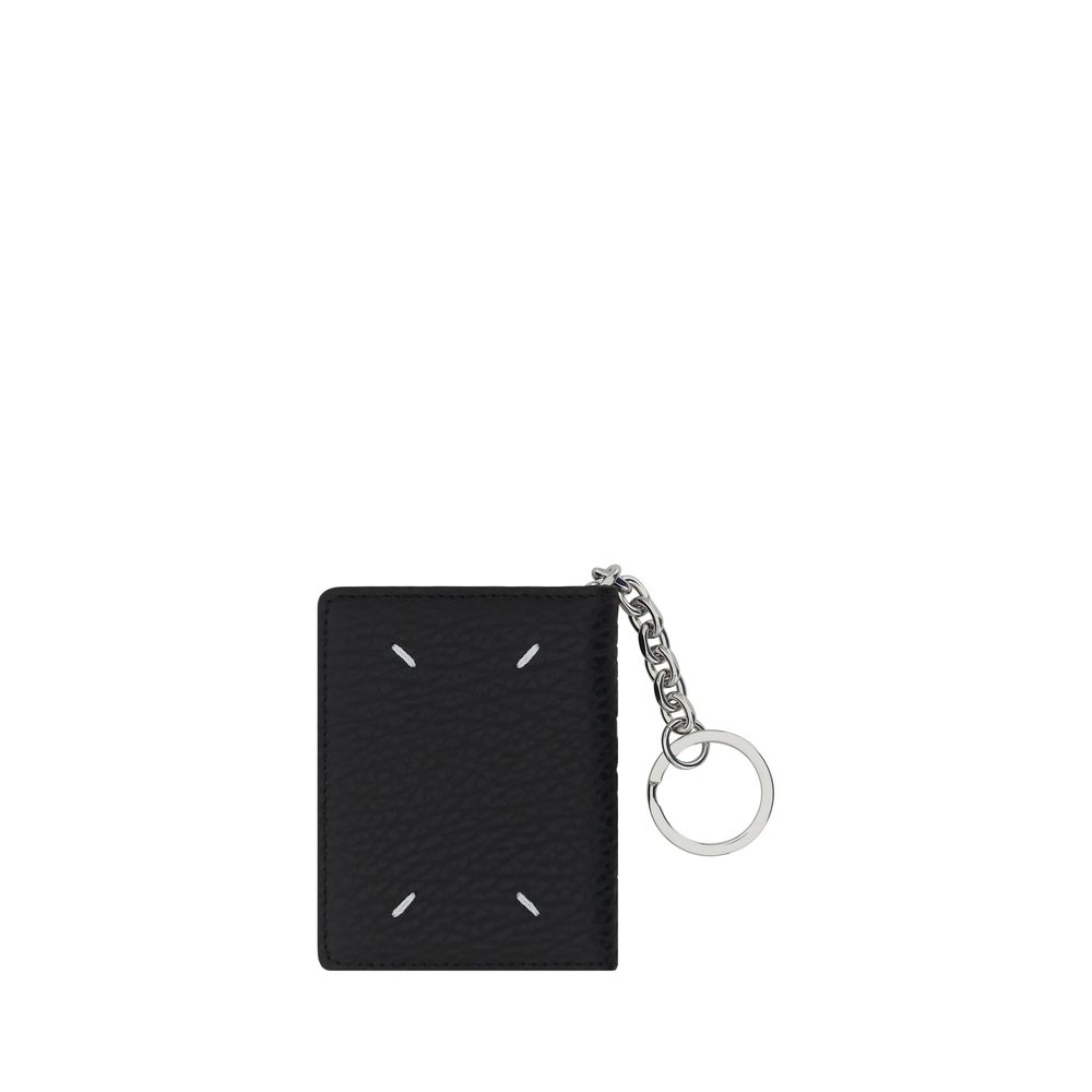 Black Calf Leather Bos Taurus Keychain