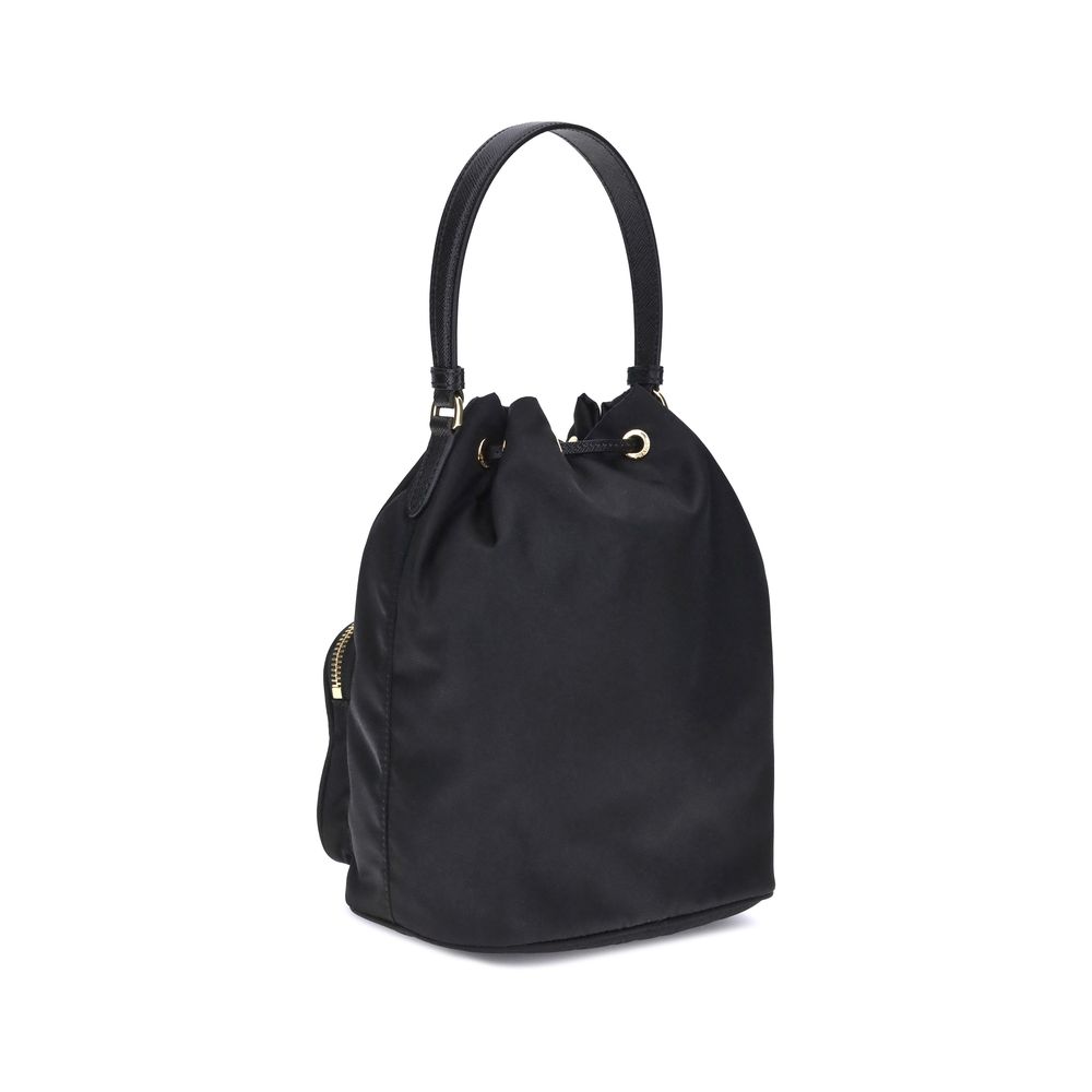 Black Polyamide Backet Bag