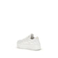 White Calf Leather Bos Taurus Platform Sneakers