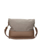 Beige Fabric Shoulder Bag