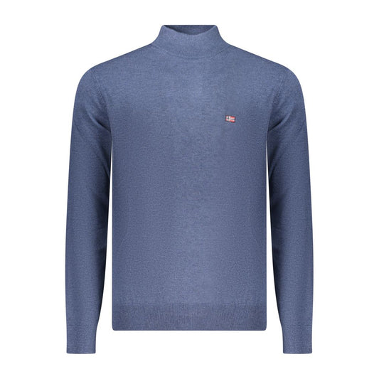 Blue Polyester Sweater