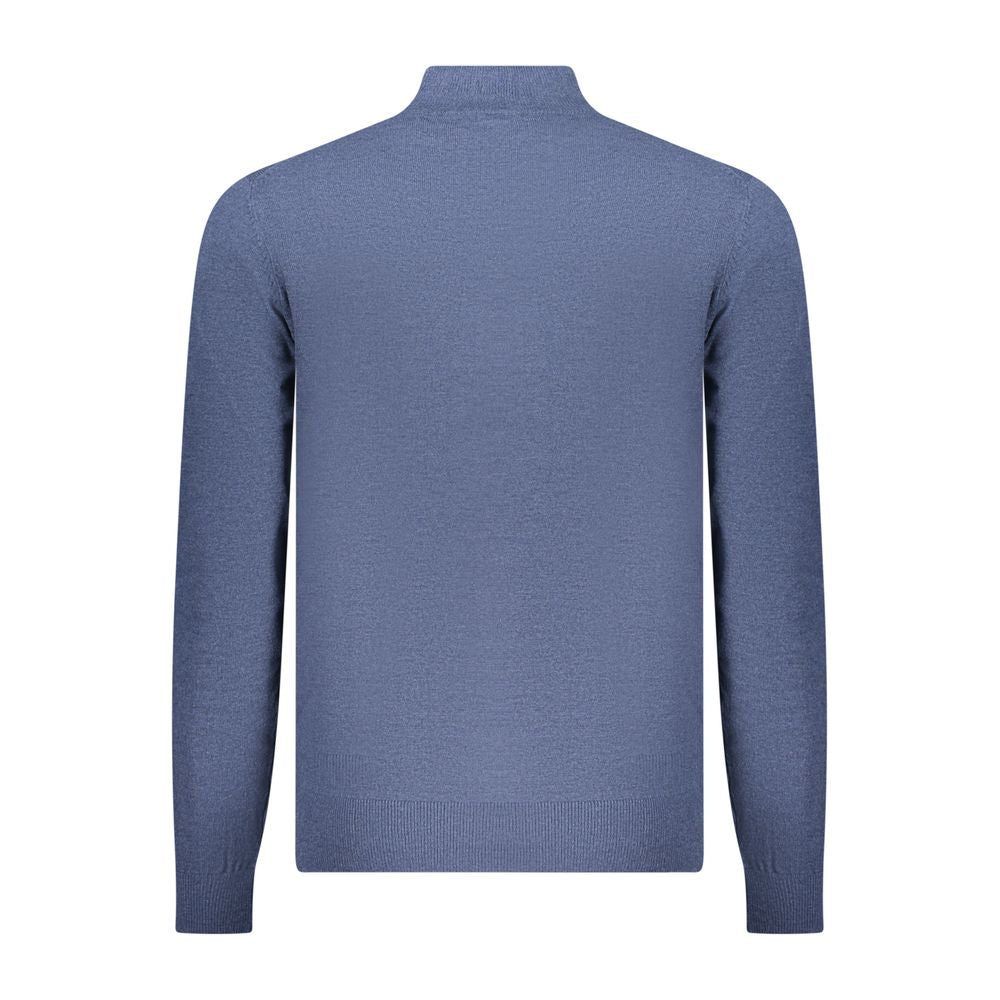 Blue Polyester Sweater
