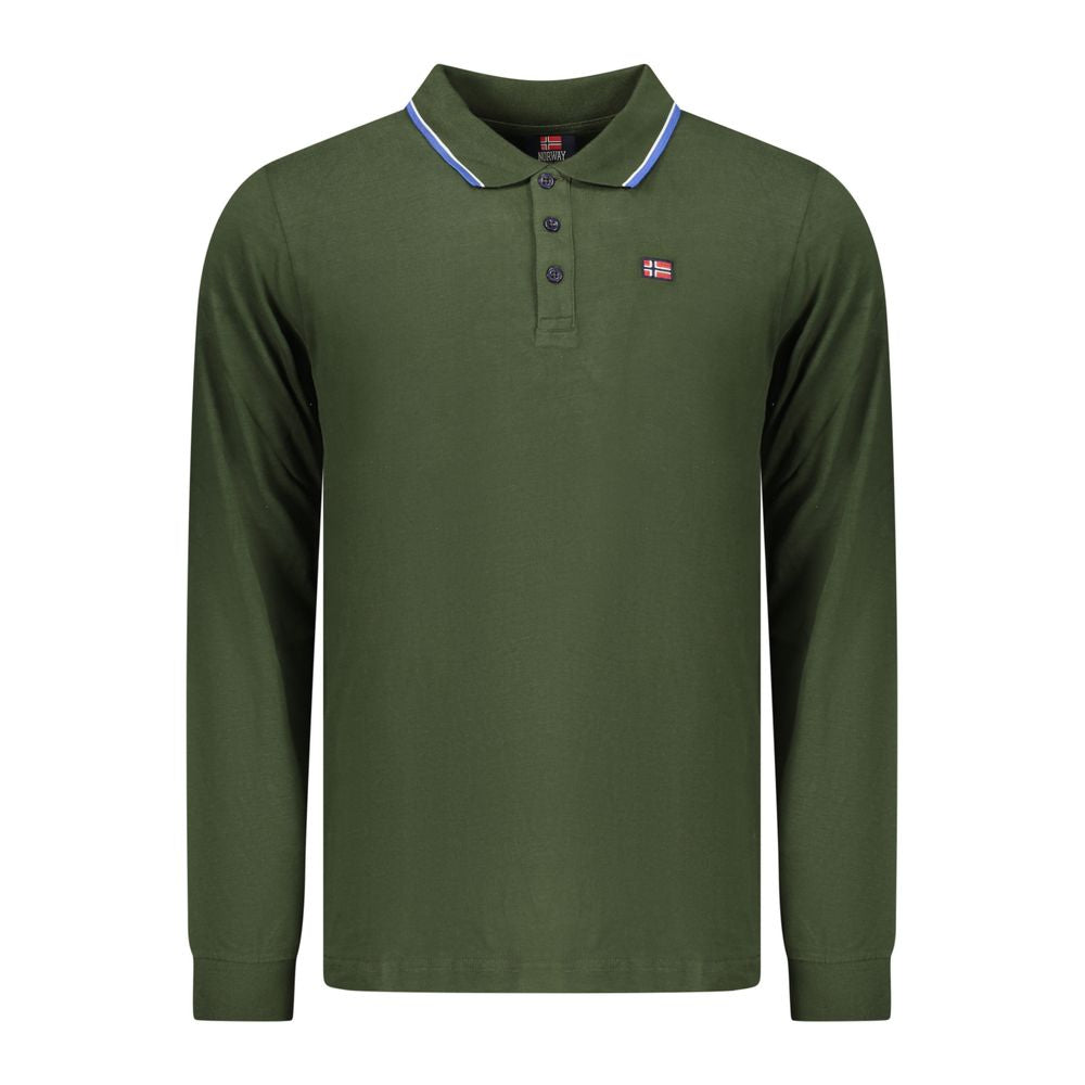 Green Cotton Polo Shirt