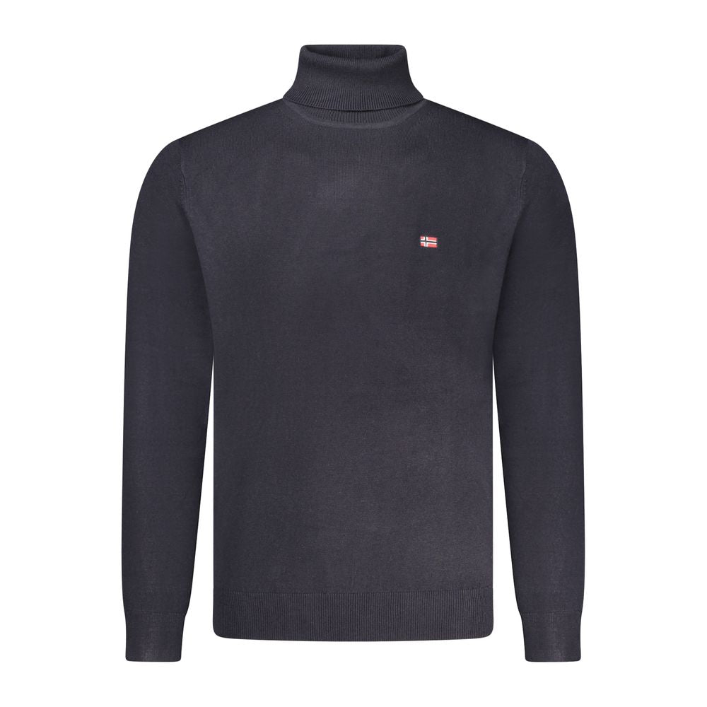 Blue Polyester Men Sweater