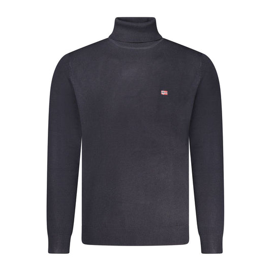 Blue Polyester Men Sweater