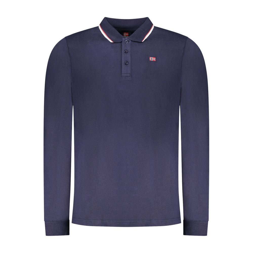 Blu Cotton Mens Polo Shirt