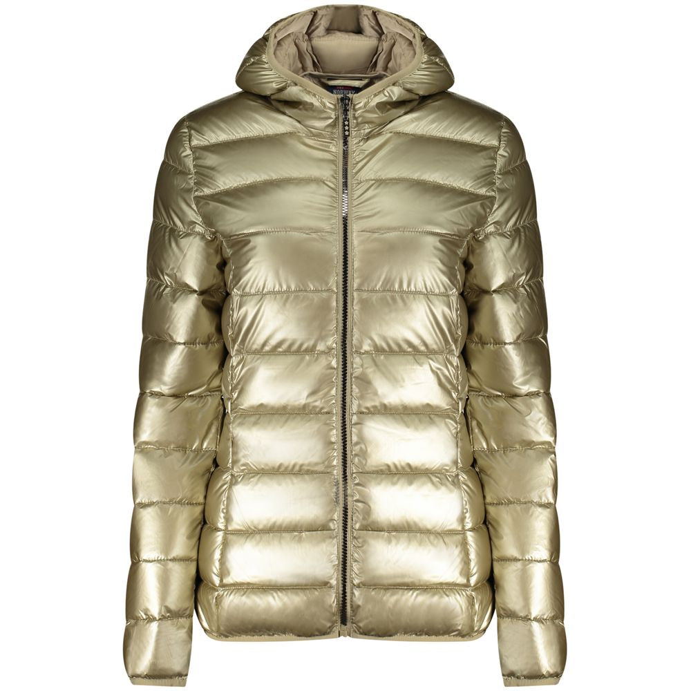 Gold Polyamide Women Jacket