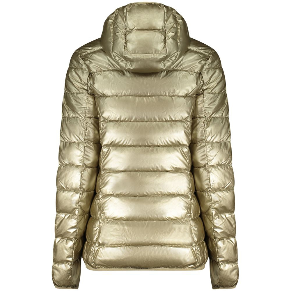 Gold Polyamide Women Jacket