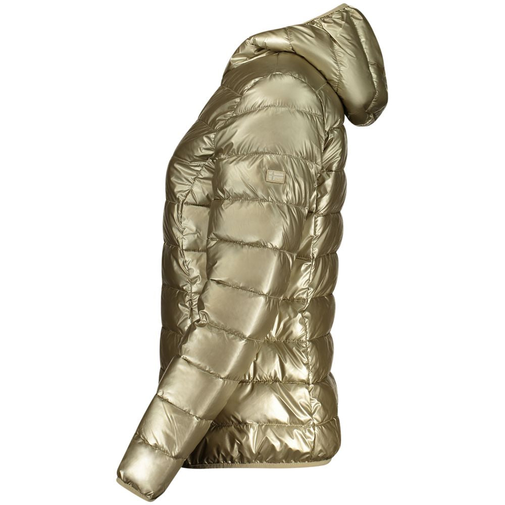 Gold Polyamide Women Jacket