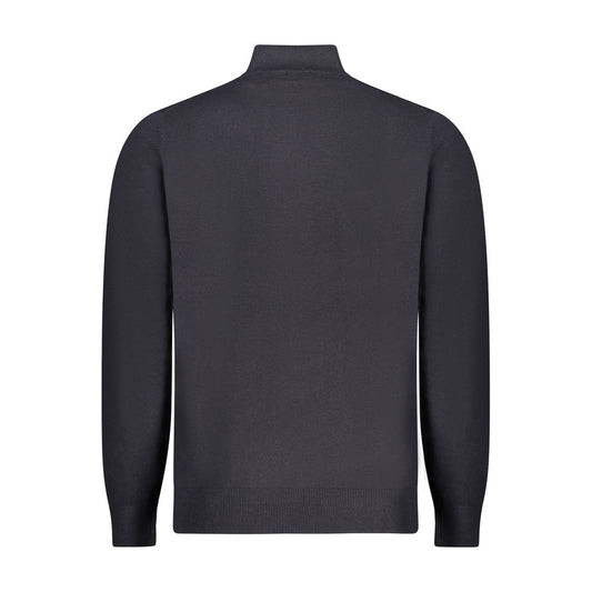 Blue Polyester Men Sweater
