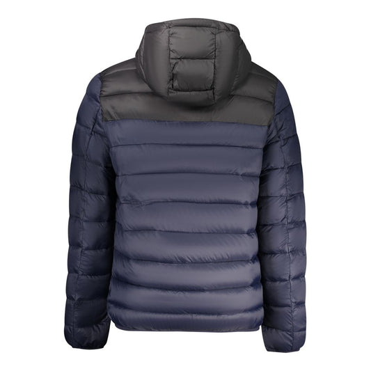 Blue Polyamide Men Jacket