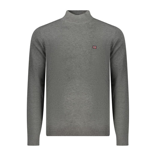 Gray Wool Men Sweater