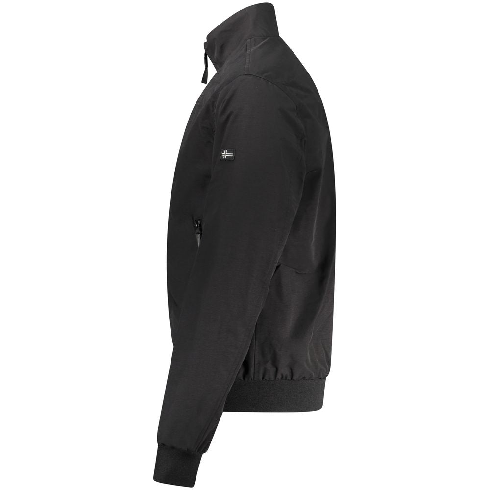 Black Cotton Men's Jacket