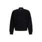 Black Wool Bomber