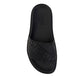 Black Rubber Flat Sandals