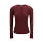Bordeaux Wool Long Sleeve T-Shirt