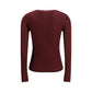 Bordeaux Wool Long Sleeve T-Shirt