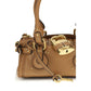 Beige Calf Leather Bos Taurus Shoulder Bag