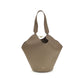 Beige Calf Leather Bos Taurus Shoulder Bag