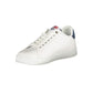 White Polyurethane Men Sneaker