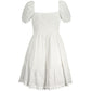 White Cotton Casual Dress