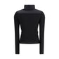 Black Polyester Sweatshirt