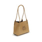 Beige Calf Leather Bos Taurus Shoulder Bag