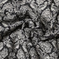 Black White Damask Patterned Lace Men Scarf