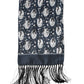 Navy Blue Silk Neck Wrap Shawl Men Scarf