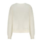 Bianco Cotton Women Sweatshirt
