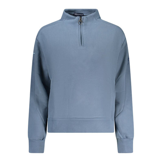 Blu Cotton Women Sweatshirt