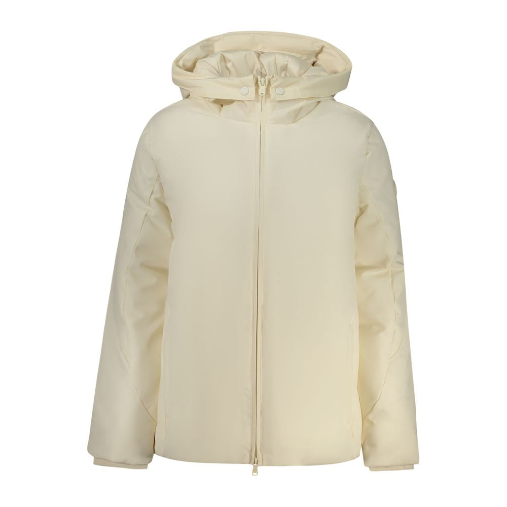 White Polyester Jackets & Coat