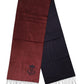 Maroon Silk Neck Wrap Shawl Fringes  Scarf