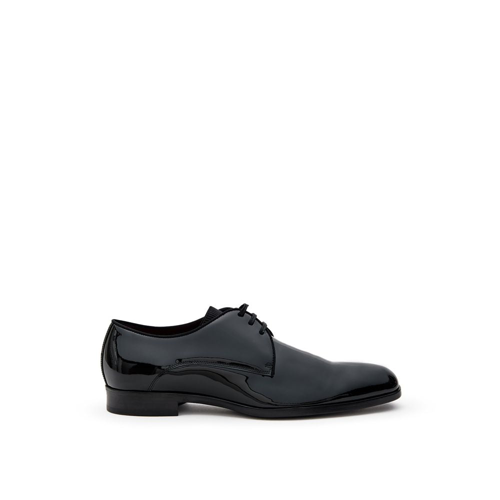 Black Leather Oxfords And Derbies