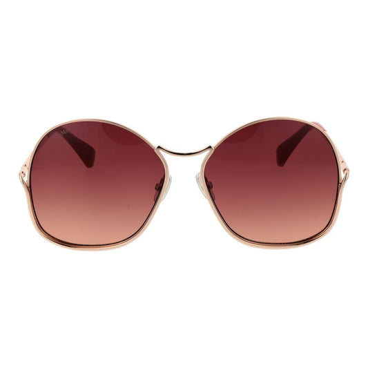 Rose Gold Metal Sunglasses