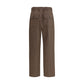 Brown Wool Casual Pants