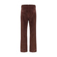 Bordeaux Cotton Cropped Pants