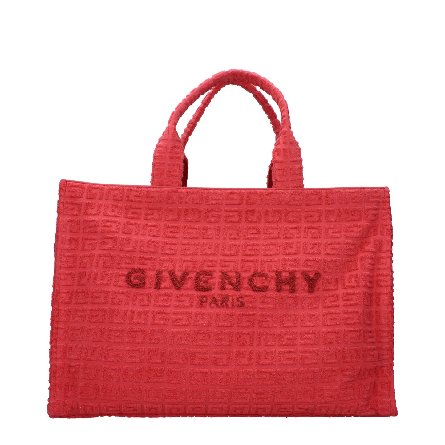 Red Fabric Handbag