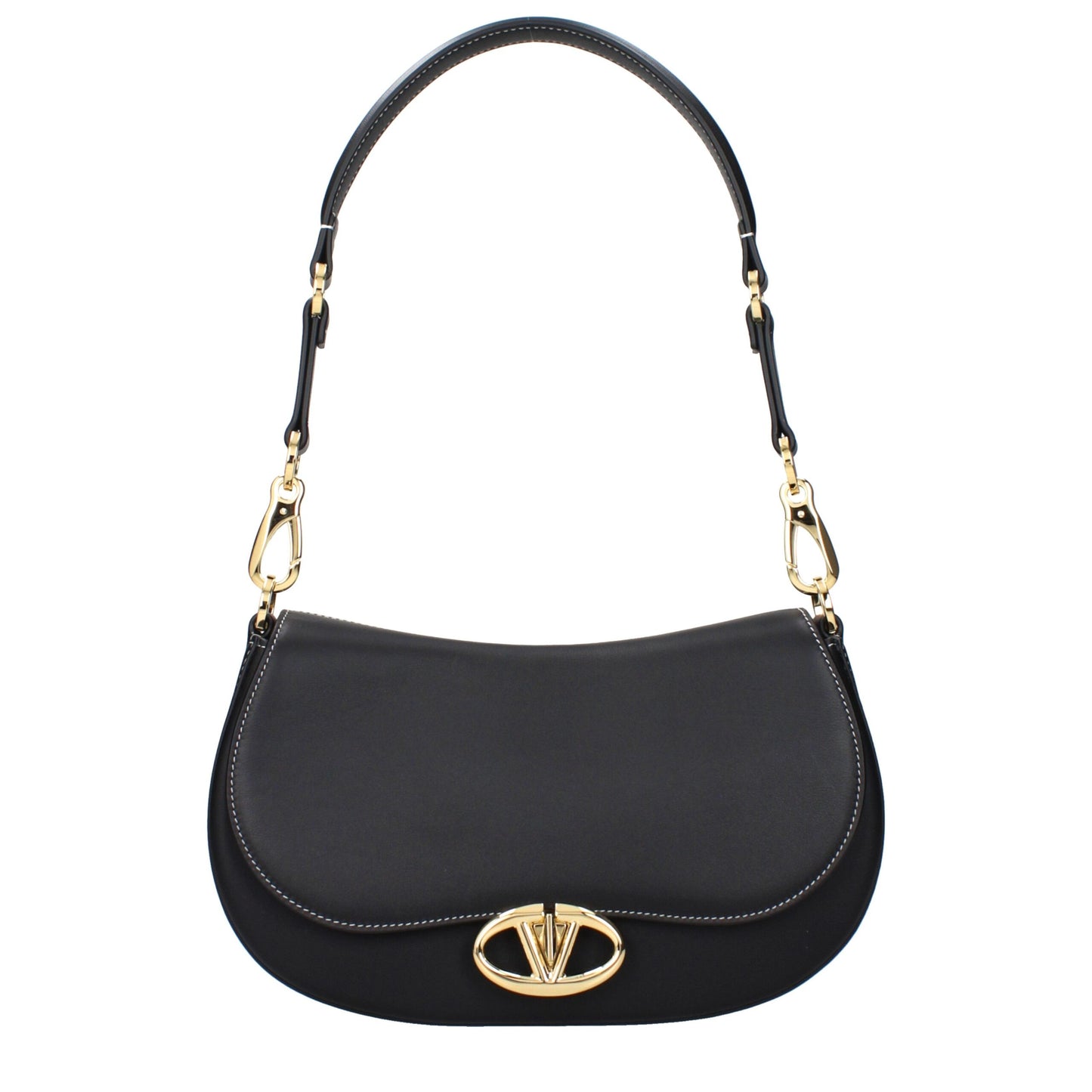 Black Leather Shoulder Bag