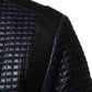 Blue Nylon Full Zip Bomber Men Jacket