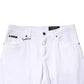 White Cotton Stretch Skinny Denim Men Jeans