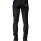 Black Cotton Stretch Skinny Denim Men Jeans