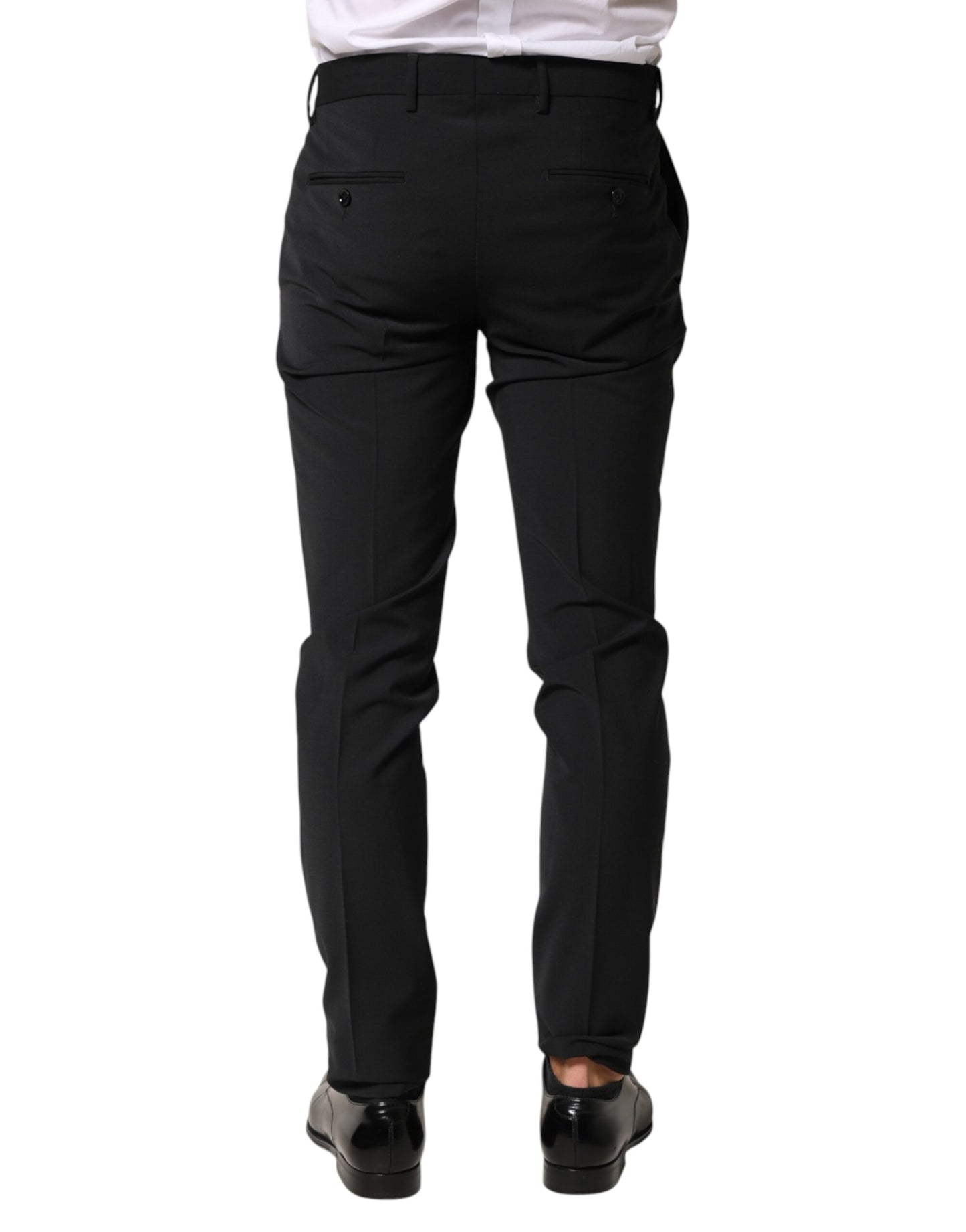 Black Wool Formal Dress Men Trouser Pants